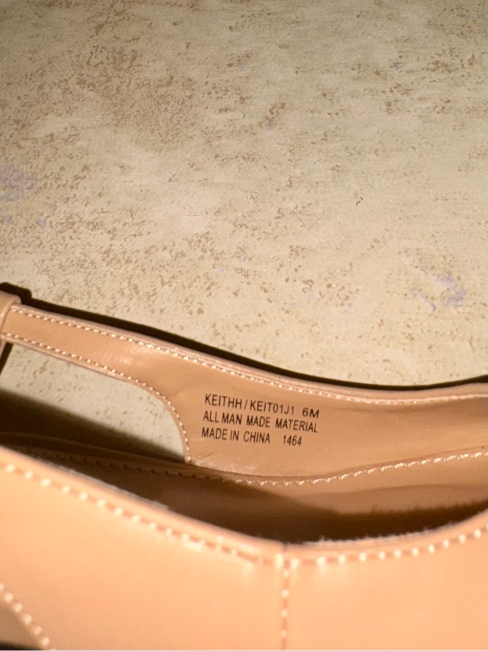 Madden Girl Two-Tone Slingback Block Heel in Beige and Black - Picture 6 of 6